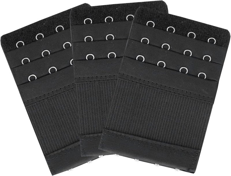 SAMGU Store Bra Extenders 4 Hooks Women's Soft Stretchy Bra Extension Strap, 3 Pieces - Image 2
